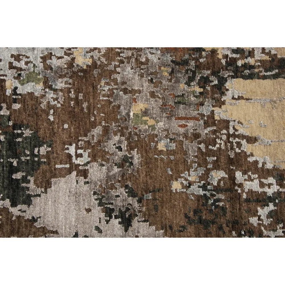 Ausa Abstract Brown Large Area Rugs For Living Room - LOOMLAN - LOOMLAN - Area Rugs