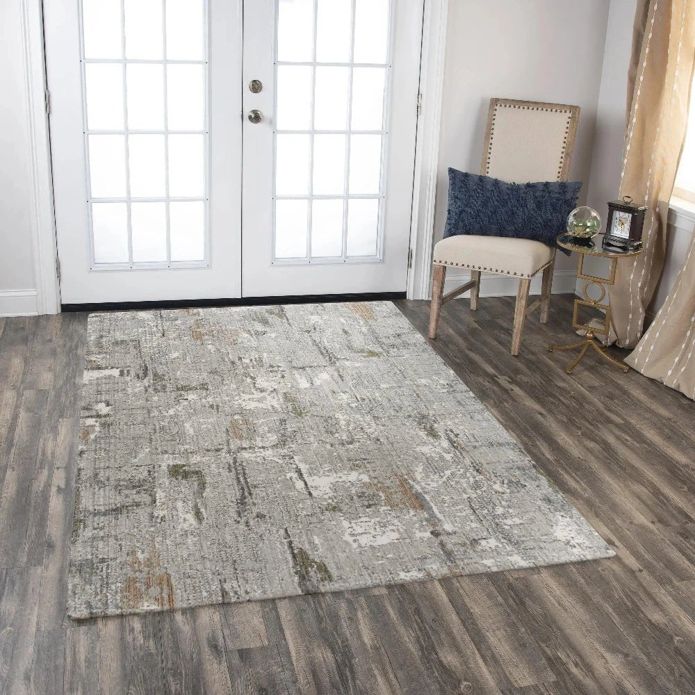 Ausi Abstract Gray Large Area Rugs For Living Room - LOOMLAN - LOOMLAN - Area Rugs