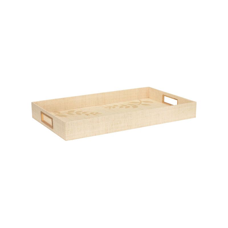 Autumnal Natural Raffia Tray - LOOMLAN - Chelsea House - Trays