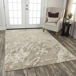 Avda Abstract Beige Large Area Rugs For Living Room - LOOMLAN - LOOMLAN - Area Rugs