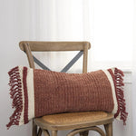 Ayla Boho Lumbar Pillow With Insert - LOOMLAN - LOOMLAN - Throw Pillows