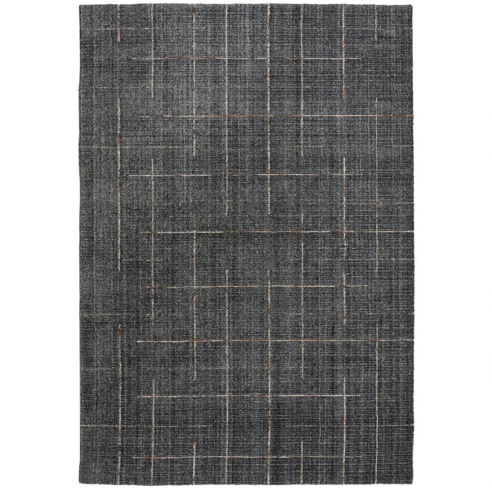 Azor Solid Charcoal Area Rugs For Living Room - LOOMLAN - LOOMLAN - Area Rugs