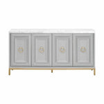 Azure Carrera Sideboard White Marble Gray - LOOMLAN - Essentials For Living - Sideboards