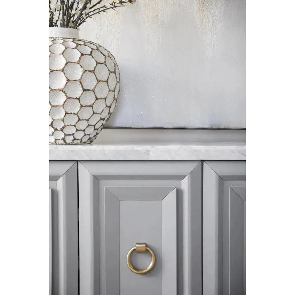 Azure Carrera Sideboard White Marble Gray - LOOMLAN - Essentials For Living - Sideboards