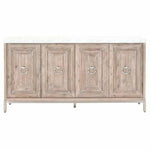 Azure Carrera Sideboard White Marble Steel - LOOMLAN - Essentials For Living - Sideboards