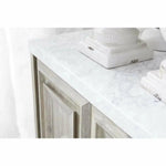 Azure Carrera Sideboard White Marble Steel - LOOMLAN - Essentials For Living - Sideboards