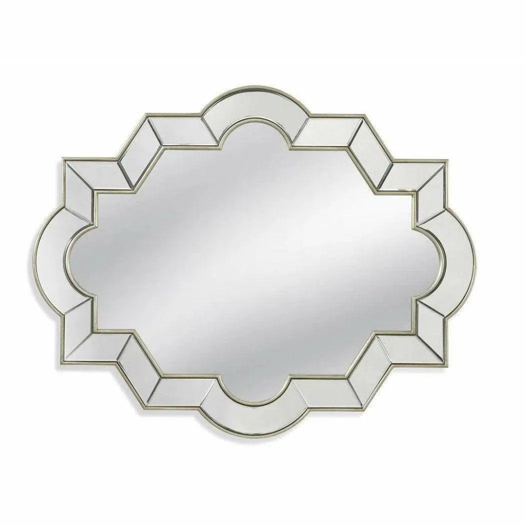 Azusa Rectangle Silver Wall Mirror - LOOMLAN - Bassett Mirror - Wall Mirrors