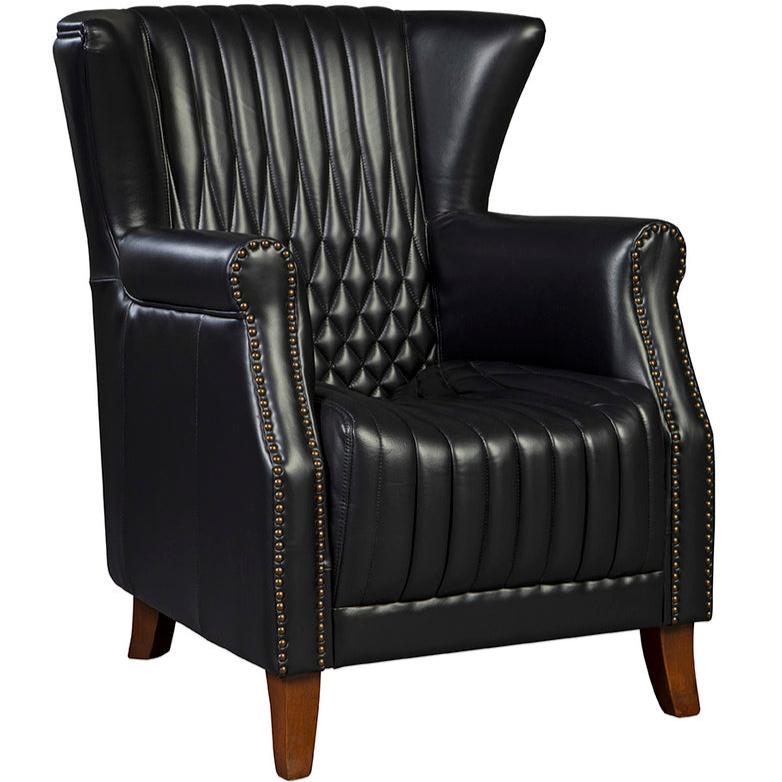 Paris Flea Market Leather Upholstered Classic Armchair