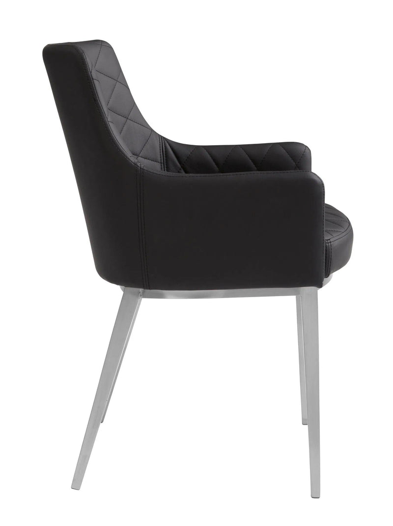 Chase Leather Upholstered Dining Armchair