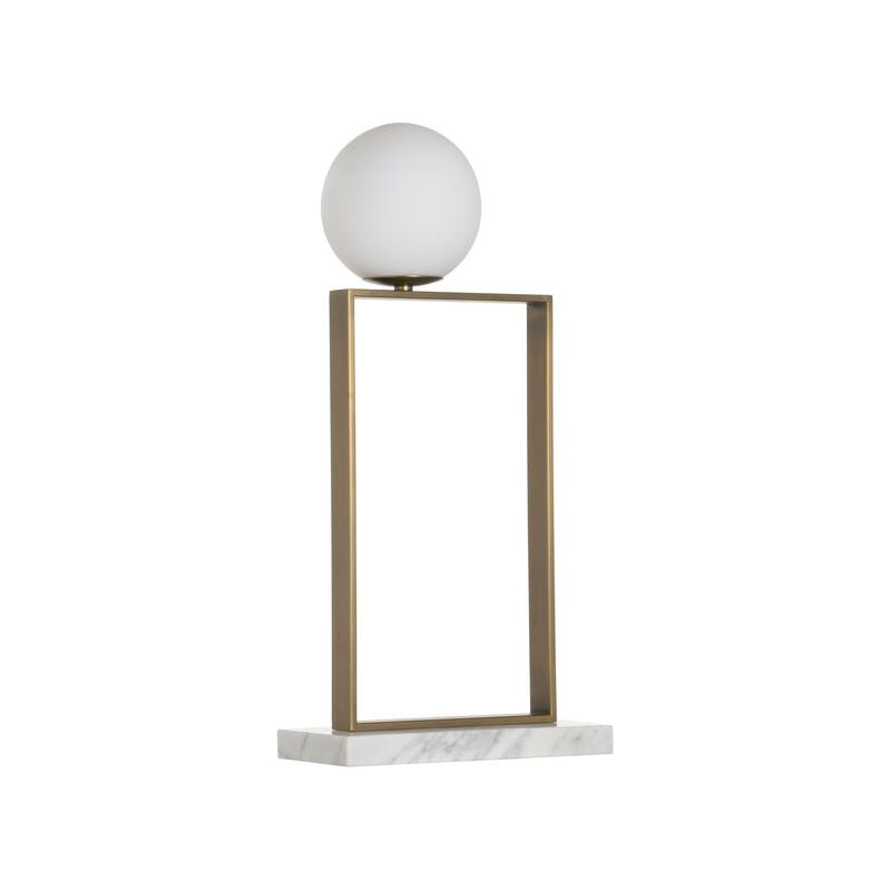 Milano Round Marble Top Table Lamp - LOOMLAN - Wildwood - Table Lamps