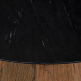 Phoebe Black Marble Topped Round Dining Table