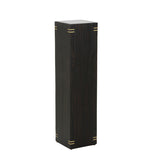 Shou Sugi Ban Modern Black Pedestal-Side Tables-Wildwood-LOOMLAN