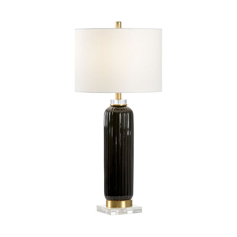 Samuel Glazed Fluted Ceramic Table Lamp