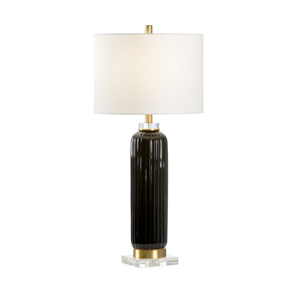 Samuel Glazed Fluted Ceramic Table Lamp