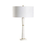 Tapered Silhouette Smooth Marble Design Table Lamp