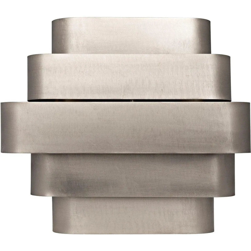 Baas Metal Sconce With Antique Silver Finish - LOOMLAN - Noir - Wall Sconces