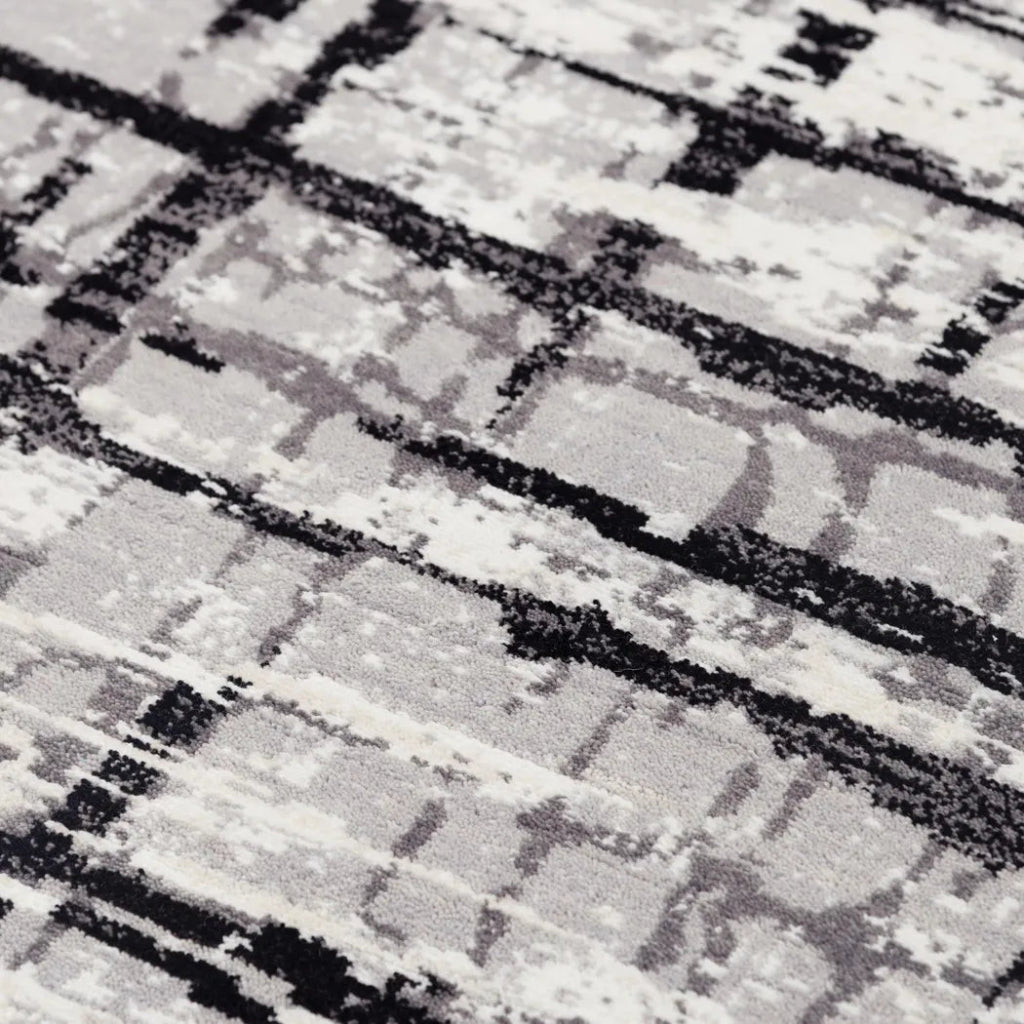 Babu Abstract Black/ Large Area Rugs For Living Room - LOOMLAN - LOOMLAN - Area Rugs