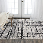 Babu Abstract Black/ Large Area Rugs For Living Room - LOOMLAN - LOOMLAN - Area Rugs