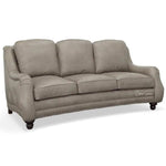 Bach Grey Leather Couch Benchmade In the USA - LOOMLAN - Uptown Sebastian - Sofas & Loveseats