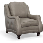 Bach Grey Leather Couch Benchmade In the USA - LOOMLAN - Uptown Sebastian - Sofas & Loveseats