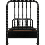 Bachelor Black Wooden Bed Frame - LOOMLAN - Noir - Beds