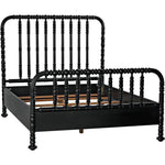 Bachelor Black Wooden Bed Frame - LOOMLAN - Noir - Beds