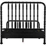 Bachelor Black Wooden Bed Frame - LOOMLAN - Noir - Beds