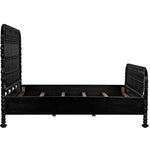 Bachelor Black Wooden Bed Frame - LOOMLAN - Noir - Beds