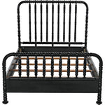 Bachelor Black Wooden Bed Frame - LOOMLAN - Noir - Beds