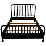 Bachelor Black Wooden Bed Frame - LOOMLAN - Noir - Beds