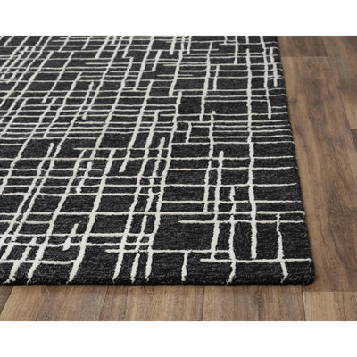 Bada Geometric Black Area Rugs For Living Room - LOOMLAN - LOOMLAN - Area Rugs