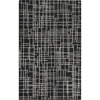 Bada Geometric Black Area Rugs For Living Room - LOOMLAN - LOOMLAN - Area Rugs