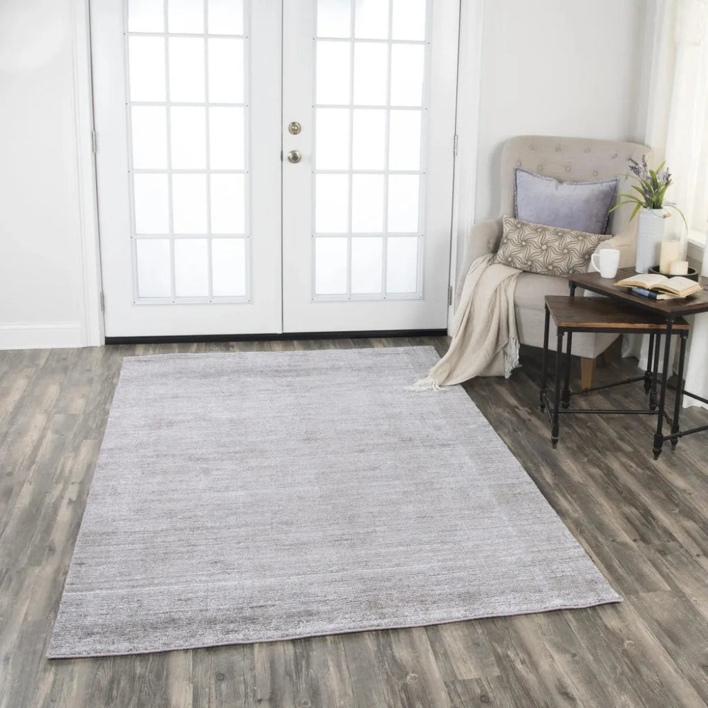 Baja Solid Gray Area Rugs For Living Room - LOOMLAN - LOOMLAN - Area Rugs