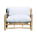 Bali Outdoor Patio Lounge Chair Teak Olefin Cushion - LOOMLAN - Artesia - Outdoor Lounge Chairs