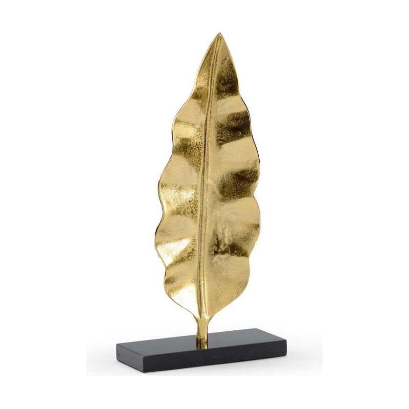 Banana Leaf Sleek Modern Design Sculpture - LOOMLAN - Wildwood - Statues & Sculptures