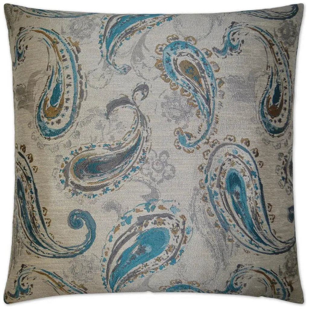 Bancroft Turquoise Blue Throw Pillow Insert - LOOMLAN - D.V. Kap - Throw Pillows