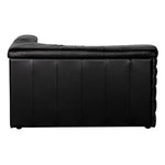 Bandera Top - Grain Leather Black Sectional Sofa - LOOMLAN - Modular Sofas