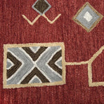 Bari Tribal Red Large Area Rugs For Living Room - LOOMLAN - LOOMLAN - Area Rugs