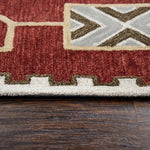 Bari Tribal Red Large Area Rugs For Living Room - LOOMLAN - LOOMLAN - Area Rugs