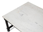 Barley White Banswara Marble Top Cocktail Table - LOOMLAN - Sarreid - Coffee Tables