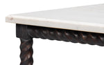 Barley White Banswara Marble Top Cocktail Table - LOOMLAN - Sarreid - Coffee Tables