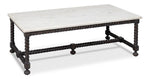 Barley White Banswara Marble Top Cocktail Table - LOOMLAN - Sarreid - Coffee Tables