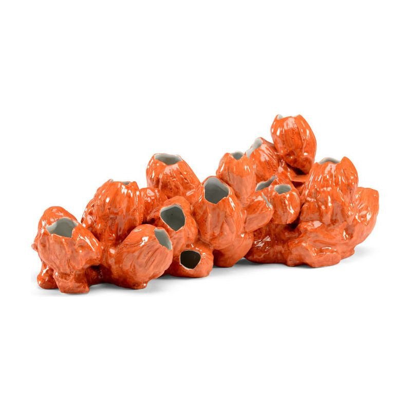 Barnacles Orange Porcelain Sculpture - LOOMLAN - Wildwood - Statues & Sculptures