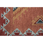 Bars Tribal Rust Large Area Rugs For Living Room - LOOMLAN - LOOMLAN - Area Rugs