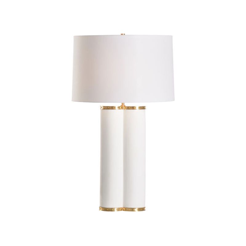 Bashford Clover - Shaped Gold Accents Table Lamp - LOOMLAN - Chelsea House - Table Lamps