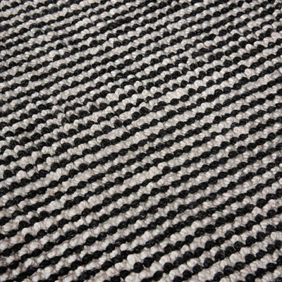 Basi 5x7 Indoor Outdoor Black Patio Rug - LOOMLAN - LOOMLAN - Outdoor Rugs