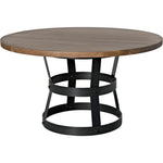 Basket Wooden Round Dining Table - LOOMLAN - CFC - Dining Tables