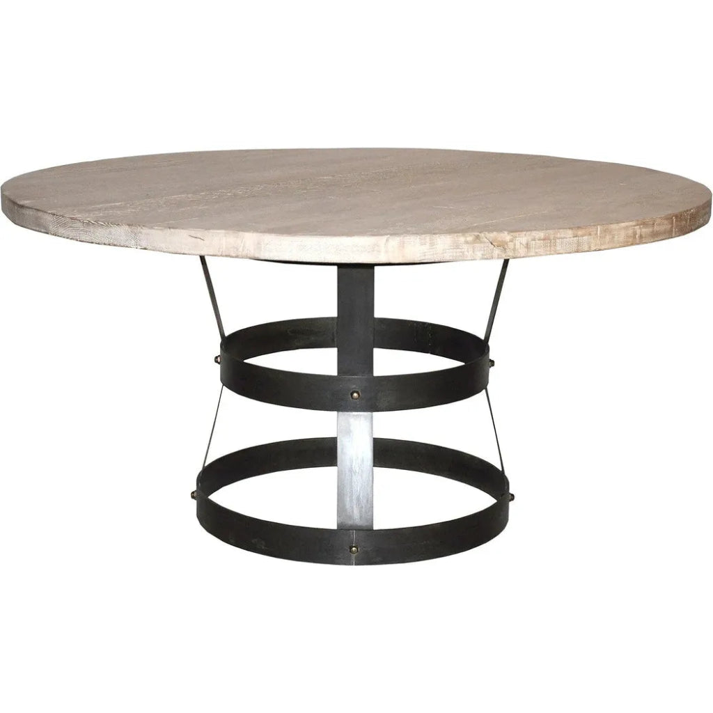 Basket Wooden Round Dining Table - LOOMLAN - CFC - Dining Tables