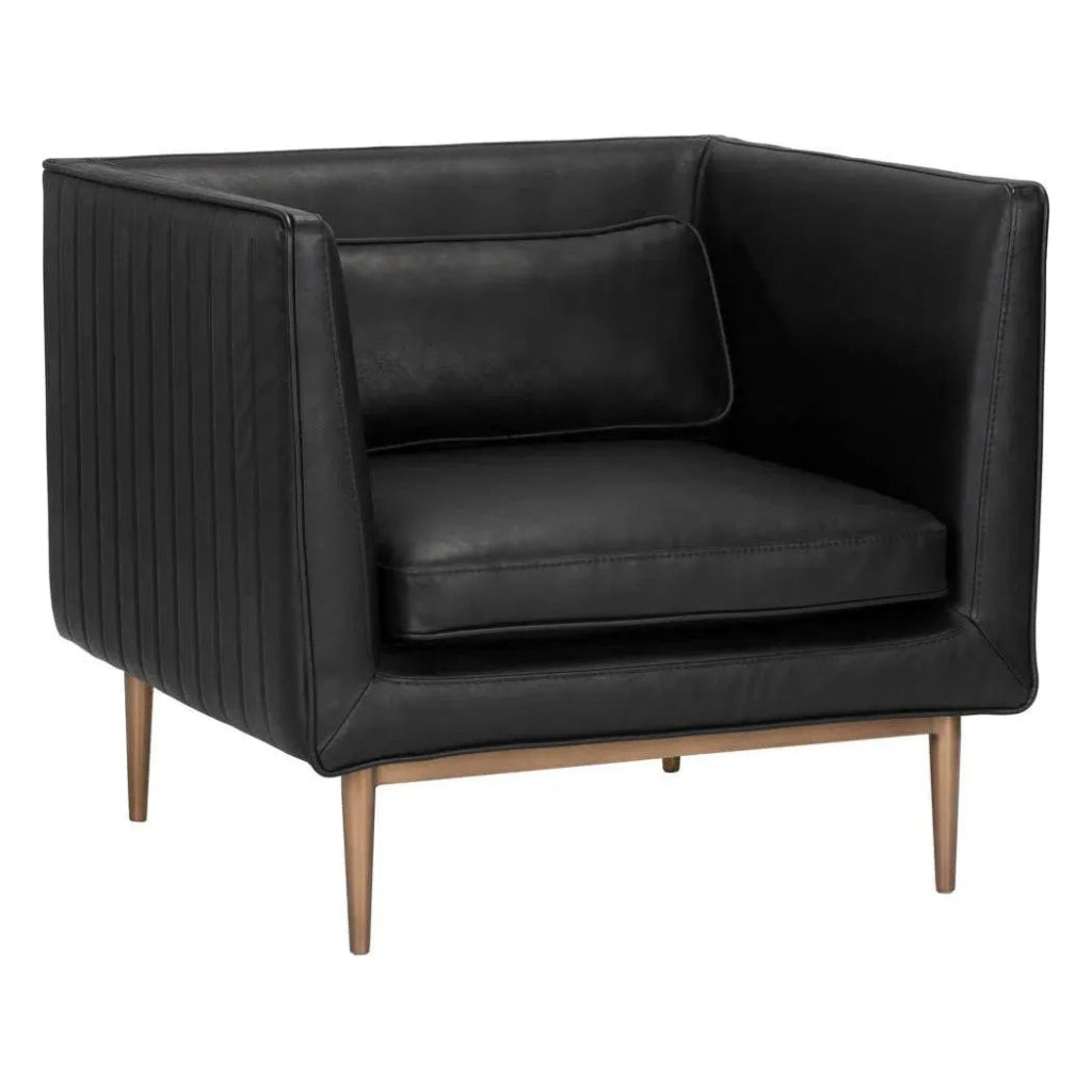 Batavia Leather Bold Armchair - LOOMLAN - SUNPAN - Club Chairs