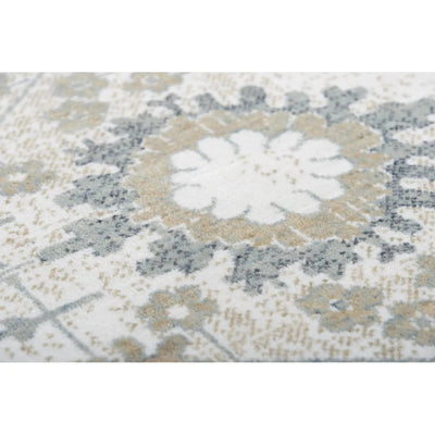 Batu Floral Gray Large Area Rugs For Living Room - LOOMLAN - LOOMLAN - Area Rugs